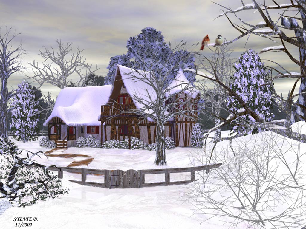 paysage noel